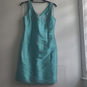 Beautiful teal cocktail dress